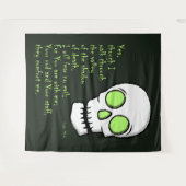 Todesschatten — Schädel Wandteppich (Vorderseite (Horizontal))