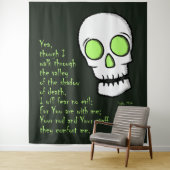 Todesschatten — Schädel Wandteppich (Beispiel)