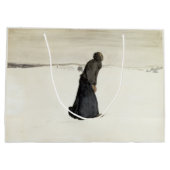 Todesspaziergang (von Magnus Enckell) Große Geschenktüte (Rückseite)