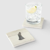 Todesspaziergang (von Magnus Enckell) Steinuntersetzer (Seitenansicht)