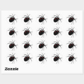 Todesspinne Runder Aufkleber (Blatt)