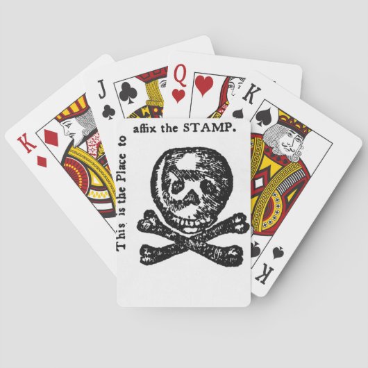Todessteuer-Briefmarken-Spielkarten Spielkarten (Rückseite)