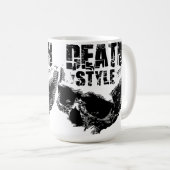 Todesstil-Totenkopf-Design Kaffeetasse (VorderseiteRechts)