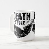 Todesstil-Totenkopf-Design Kaffeetasse (Vorderseite Links)