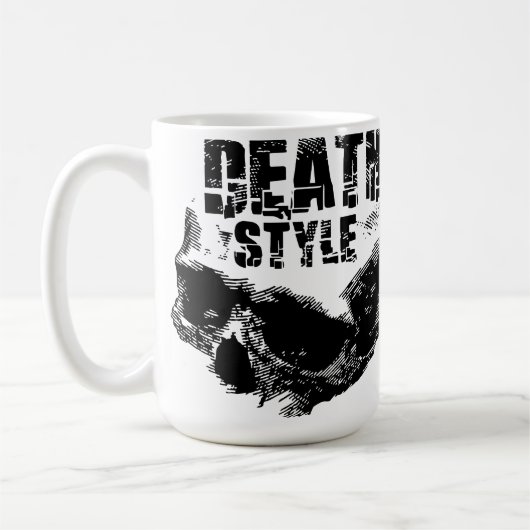 Todesstil-Totenkopf-Design Kaffeetasse (Links)