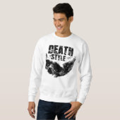Todesstil-Totenkopf-Design Sweatshirt (Vorne ganz)