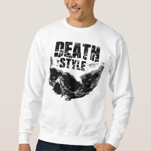 Todesstil-Totenkopf-Design Sweatshirt (Vorderseite)