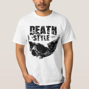 Todesstil-Totenkopf-Design T-Shirt