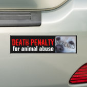 TODESstrafe FÜR TIERmissbrauchs-Autoaufkleber Autoaufkleber (Auf Auto)