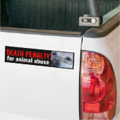 TODESstrafe FÜR TIERmissbrauchs-Autoaufkleber Autoaufkleber (Auf Lkw)