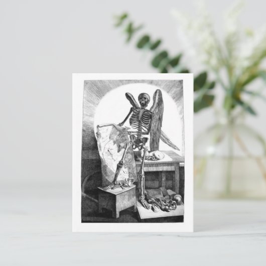 Todesstudien Mans Anatomie Postkarte (Stehend Vorderseite)