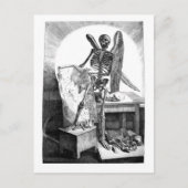 Todesstudien Mans Anatomie Postkarte (Vorderseite)