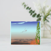 Todestal Fliegt über die Postkarte (Stehend Vorderseite)