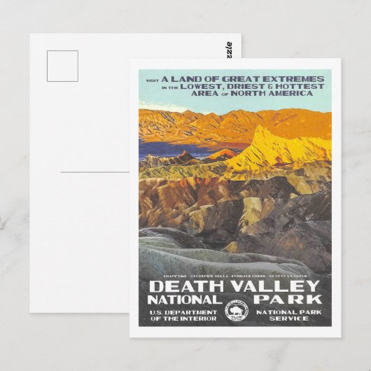 Todestal Postkarte (Vorne/Hinten)