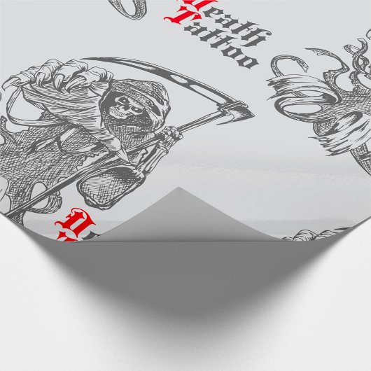 Todestattoo Geschenkpapier