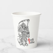 Todestattoo Pappbecher (Vorderseite)
