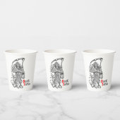 Todestattoo Pappbecher