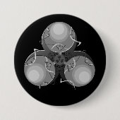 Todesvirus-Biogefährdung Button (Vorderseite)