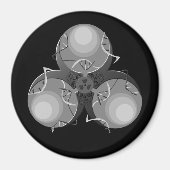 Todesvirus-Biogefährdung Magnet (Vorne)