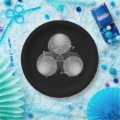 Todesvirus-Biogefährdung Pappteller (Party)