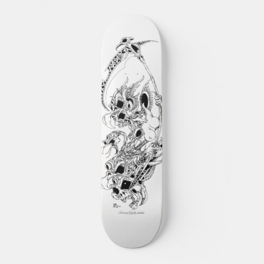 Todesvogel Skateboard (Vorderseite)