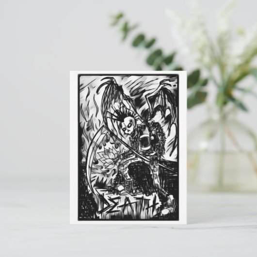 TodeTarot Postkarte (Stehend Vorderseite)