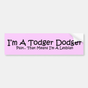 Todger Dodger Autoaufkleber
