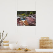 Todholzfallen auf Reynolds-Bucht im Herbst Poster (Küche)