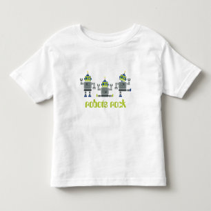 TODLER-KLEIDUNG: Roboter x 3 Kleinkind T-shirt