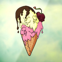 Tödlich süße Erdbeer- und Bananen-Schädel-Eiscreme