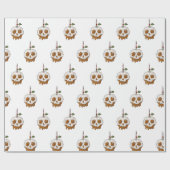 Tödlich Sweet Caramel Apple Skull Geschenkpapier (Flach)