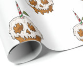 Tödlich Sweet Caramel Apple Skull Geschenkpapier (Rolleneckpunkt)
