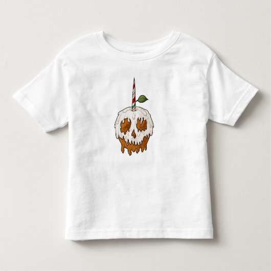 Tödlich Sweet Caramel Apple Skull Kleinkind T-shirt (Vorderseite)