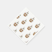 Tödlich Sweet Caramel Apple Skull Serviette (Ecke)