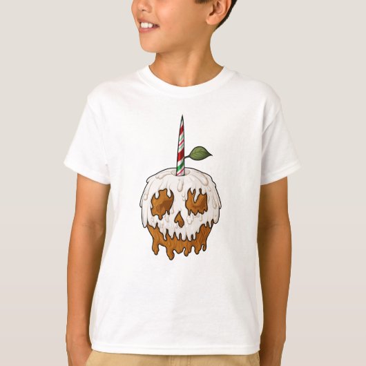 Tödlich Sweet Caramel Apple Skull T-Shirt (Vorderseite)