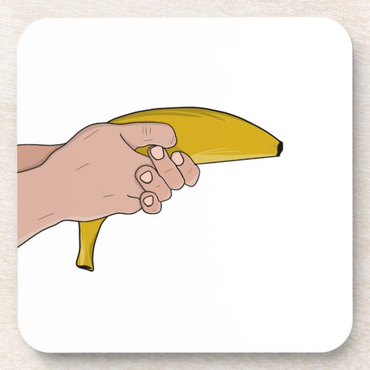 Tödliche Banane Getränkeuntersetzer (Vorderseite)
