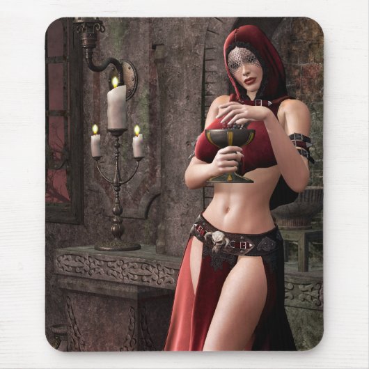 Tödliche Trankopfer-gotische Fantasie Mousepad (Vorne)