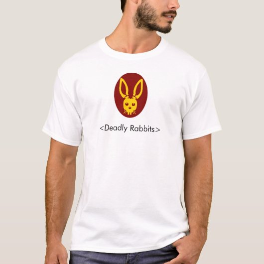 Tödlicher Kaninchenkopf, <Deadly Rabbits> T-Shirt (Vorderseite)
