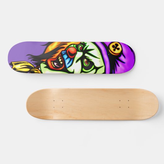 Tödlicher schlechter Clown Skateboard (Horizontal)