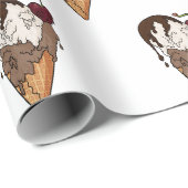 Tödlicher süßer, klassischer Schädeleis Geschenkpapier (Rolleneckpunkt)
