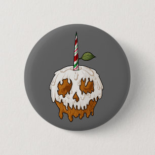 Tödlicher Sweet Caramel Apple Skull Button