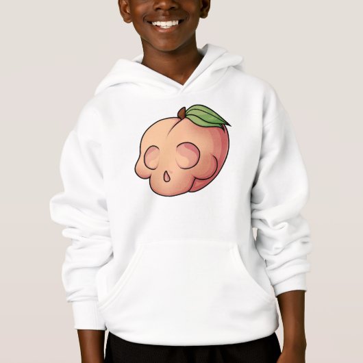 Tödlicher Sweet Skull Peach Hoodie (Vorderseite)