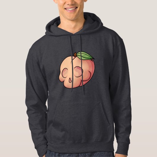 Tödlicher Sweet Skull Peach Hoodie (Vorderseite)