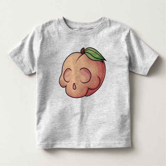 Tödlicher Sweet Skull Peach Kleinkind T-shirt (Vorderseite)