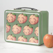 Tödlicher Sweet Skull Peach Metall Brotdose (Beispiel)