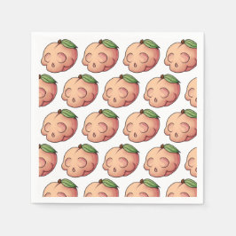 Tödlicher Sweet Skull Peach Serviette