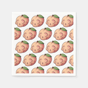 Tödlicher Sweet Skull Peach Serviette