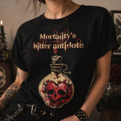 Tödliches bitteres Antidot Totenkopf Herz Gothic L T-Shirt