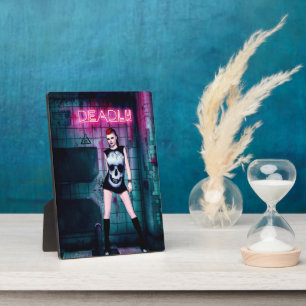 Tödliches Gothic-Mädchen Fotoplatte