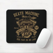 Todmaschine Harley Motorfahrt schnell oder Die Mousepad (Mit Mouse)